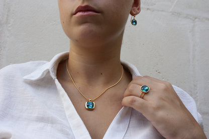 Conjunto de Piedra Brillante