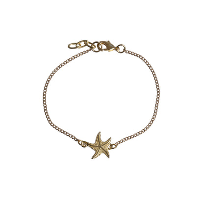 Pulsera de Cadena con Estrella Dorada